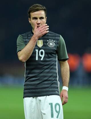 FUSSBALL INTERNATIONAL TESTSPIEL IM BERLINER OLYMPIASTADION Deutschland - England 26.03.2016 Mario Goetze (Deutschland) 