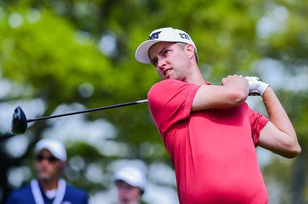 26 MAR 2016: Chris Kirk tees off on number 8 during the World Golf Championships - Dell Match Play Round 5 at the Austin Country Club Austin, Texas. (Photo by Ken Murray Icon Sportswire) GOLF: MAR 26 PGA Golf Herren - World Golf Championships-Dell Match Play - Round 5 Icon1603265006 EDITORIAL USE ONLY
