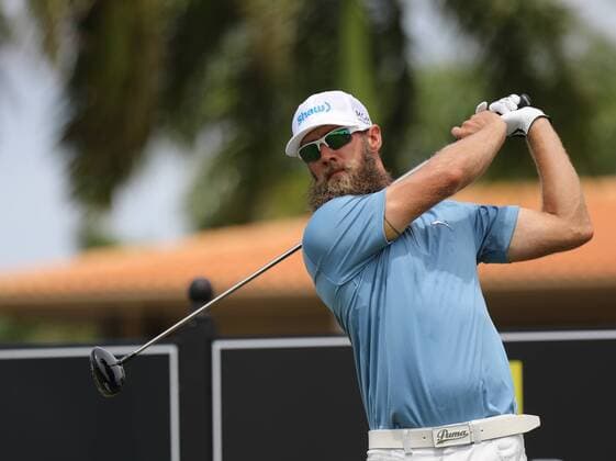 26 March 2016: Graham DeLaet hits from the first tee in the third round of the Puerto Rico Open, in Rio Grande, PR (Photo by Bradley Rex Icon Sportswire) GOLF: MAR 26 PGA Golf Herren - Puerto Rico Open - Third Round Icon1603241 EDITORIAL USE ONLY
