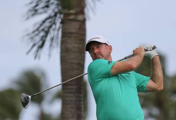 26 March 2016: Rod Pampling drives off the second hole tee in the third round of the Puerto Rico Open, in Rio Grande, PR (Photo by Bradley Rex Icon Sportswire) GOLF: MAR 26 PGA Golf Herren - Puerto Rico Open - Third Round Icon16032429 EDITORIAL USE ONLY