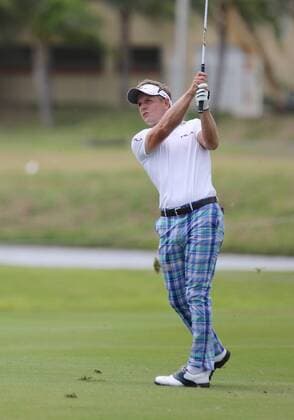 26 March 2016: Luke Donald hits from the fairway on the 9th hole in the third round of the Puerto Rico Open, in Rio Grande, PR (Photo by Bradley Rex Icon Sportswire) GOLF: MAR 26 PGA Golf Herren - Puerto Rico Open - Third Round Icon16032431 EDITORIAL USE ONLY