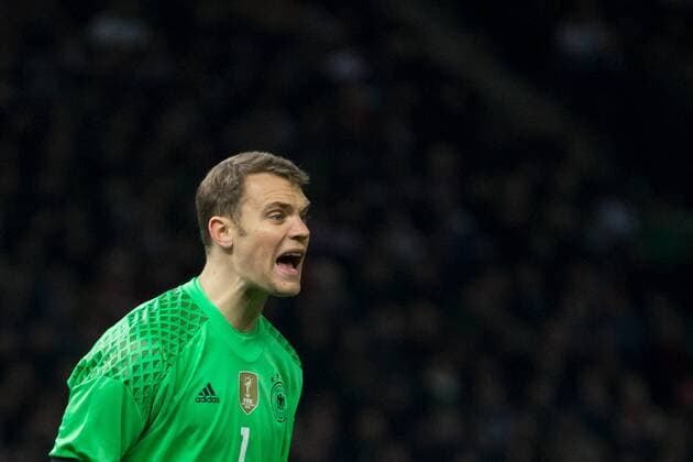 Berlin Torwart Manuel Neuer (FC Bayern Muenchen) gibt Anweisungen beim Freundschaftsspiel Deutschland vs England am 26.03.2016, Copyright: Schülerx xEibner-Pressefoto EP_jse