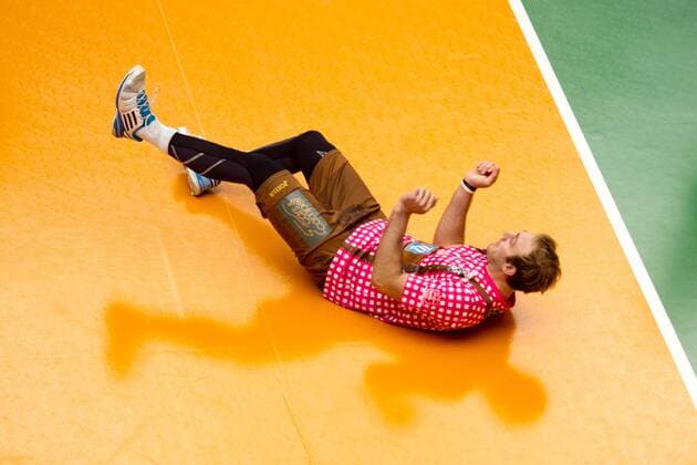 Benedikt DORANTH ( 1, HER). Volleyball, VfB Friedrichshafen (FN) - TSV Herrsching (HER), Bundesliga, Saison 2015 2016, Playoff Viertelfinale, 1.Spiel, am 26.03.2016 in Friedrichshafen Z F A R E N A Deutschland. x20160326_117x