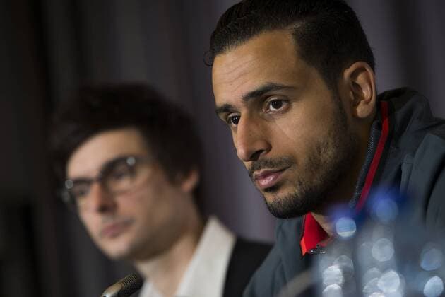 Belgium s Nacer Chadli pictured during a press conference PK Pressekonferenz after a training session of the Belgian national soccer team Red Devils, Sunday 27 March 2016 in Brussels. The Red Devils will play a friendly game in and against Portugal on 29 March, the match was moved due to safety concerns after the Brussels terrorists attacks. The game is a preparation for the upcoming Euro2016. KRISTOFxVANxACCOM  x04821714x