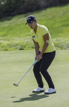 March 27, 2016: Lydia Ko reacts to missing a birdie putt on the 17th green during the final round of the Kia Classic at Aviara Golf Club in Carlsbad, California. Lydia Ko wins by 19 under for the tournament. LPGA Golf Damen 2016: Kia Classic MAR 27 - ZUMAc04_