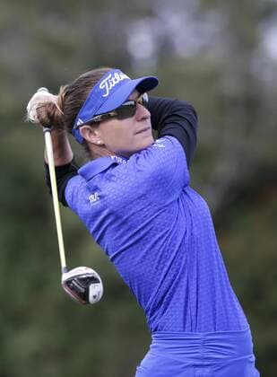March 27, 2016: Brittany Lang tees off on the 16th hole during the final round of the Kia Classic at Aviara Golf Club in Carlsbad, California. Lydia Ko wins by 19 under for the tournament. LPGA Golf Damen 2016: Kia Classic MAR 27 - ZUMAc04_