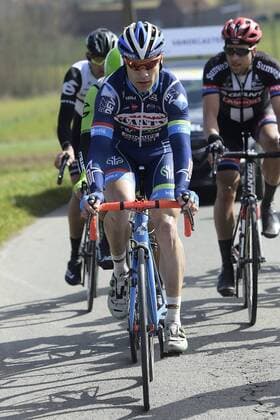 Photo du 25 03 2016 DEMOITIE Antoine (BEL) Rider of WANTY - GROUPE GOBERT in action during the 59th Record Bank E3 Harelbeke UCI World Tour cycling race with start and finish in Harelbeke, Belgium. Antoine Demoitie, le jeune coureur belge de l equipe Wanty-Gobert est decede apres avoir ete victime d un accident lors de la classique cycliste Gand Wevelgem le 27 03 2016 CYCLISME : Deces cycliste belge Antoine Demoitie - 28 03 2016 Photonews Panoramic 