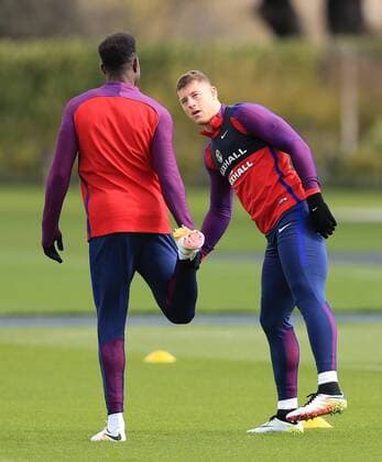 England s Ross Barkley during training at the Tottenham Hotspur Training Centre. Photo credit should read: David Klein Sportimage EDITORIAL USE ONLY. No use with unauthorised audio, video, data, fixture lists, club league logos or live services. Online in-match use limited to 120 images, no video emulation. No use in betting, games or single club league player publications.