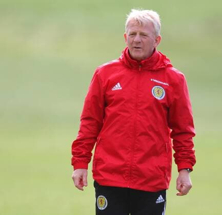 FuÃŸball, Training Nationalteam Schottland 28.03.2016. Mar Hall, Glasgow, Scotland. International Football Scotland Training and Media Event ahead of their game versus Denmark on 29th March. Manager Gordon Strachan xGeorgariouxVagelisx  ActionPlus11723024