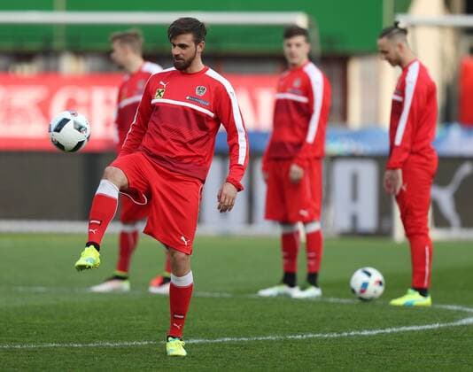 Fußball, Training Nationalteam Österreich SOCCER - AUT vs TUR, test match, preview VIENNA,AUSTRIA,28.MAR.16 - SOCCER - OEFB international match Länderspiel Austria vs Turkey, friendly match, preview, training team AUT. Image showsMartin Harnik (AUT). Picture shot with a Canon EOS-1D X Mark II sample. GEPAxpictures xChristianxOrt
