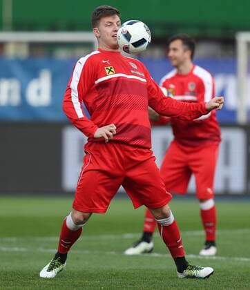 SOCCER - AUT vs TUR, test match, preview VIENNA,AUSTRIA,28.MAR.16 - SOCCER - OEFB international match Länderspiel Austria vs Turkey, friendly match, preview, training team AUT. Image shows Kevin Wimmer (AUT). Picture shot with a Canon EOS-1D X Mark II sample. GEPAxpictures xChristianxOrt