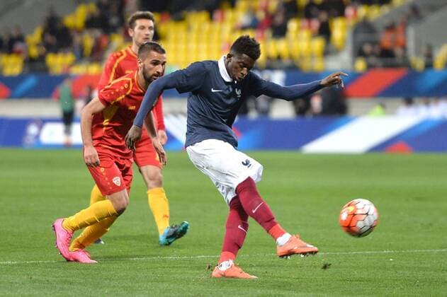 Fußball, U21 EM Quali, Frankreich - Mazdenonien OUSMANE DEMBELE FOOTBALL : France vs Macedonia U19 U 19 Nationalteam Länderspiel - Qualifications Euro 2017 - 28 03 2016 AnthonyBIBARD FEP Panoramic 