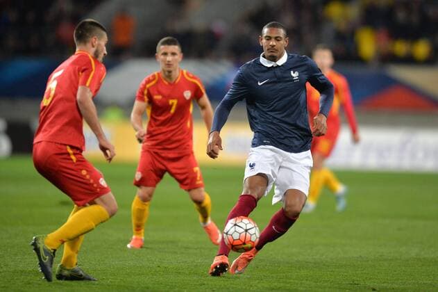 Fußball, U21 EM Quali, Frankreich - Mazdenonien SEBASTIEN HALLER FOOTBALL : France vs Macedonia U19 U 19 Nationalteam Länderspiel - Qualifications Euro 2017 - 28 03 2016 AnthonyBIBARD FEP Panoramic 