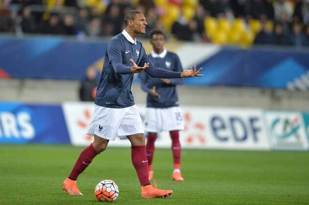 Fußball, U21 EM Quali, Frankreich - Mazdenonien SEBASTIEN HALLER - COLERE FOOTBALL : France vs Macedonia U19 U 19 Nationalteam Länderspiel - Qualifications Euro 2017 - 28 03 2016 AnthonyBIBARD FEP Panoramic 