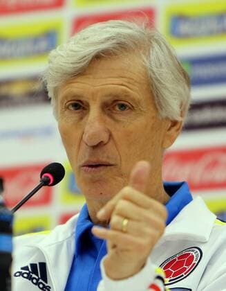 Fußball, PK Nationalteam Kolumbien Colombian national soccer team manager Jose Pekerman participates in a team s presser in Barranquilla, Colombia, 28 March 2016, where Ecuadoran and Colombian selections will hold a Russia 2018 World Cup qualifying match on 29 March 2016. EFE Mauricio Duenas Castaneda COLOMBIAN NATIONAL SOCCER TEAM PRESSER !ACHTUNG: NUR REDAKTIONELLE NUTZUNG!  BAQ34 20160328-635948015450751010