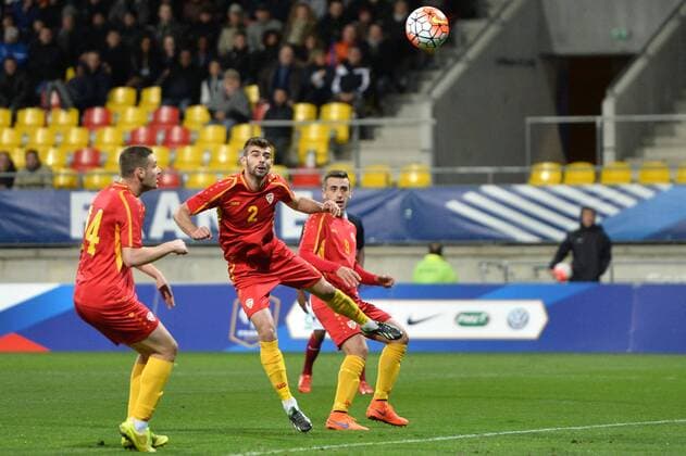 EGZON BEJTULAI - MARJAN RADESKI FOOTBALL : France vs Macedonia U19 U 19 Nationalteam Länderspiel - Qualifications Euro 2017 - 28 03 2016 AnthonyBIBARD FEP Panoramic 