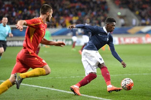 OUSMANE DEMBELE FOOTBALL : France vs Macedonia U19 U 19 Nationalteam Länderspiel - Qualifications Euro 2017 - 28 03 2016 AnthonyBIBARD FEP Panoramic 
