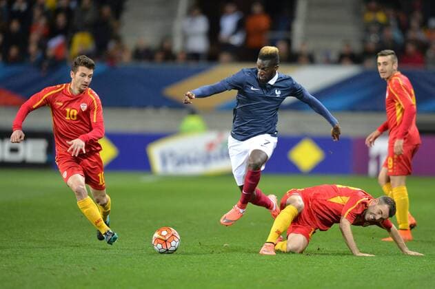 TIEMOUE BAKAYOKO - DAVID BABUNSKI (10) - VIKTOR ANGELOV (18) FOOTBALL : France vs Macedonia U19 U 19 Nationalteam Länderspiel - Qualifications Euro 2017 - 28 03 2016 AnthonyBIBARD FEP Panoramic 