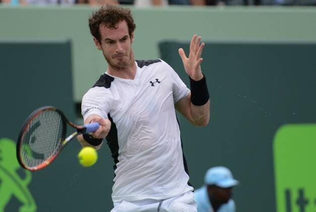 March 28, 2016 - Miami, Florida, United States - ANDY MURRAY in action during his match vs. G. Dimitrov at the Miami Open Tennis 2016 - Miami Open - Day 8 - ZUMAl132