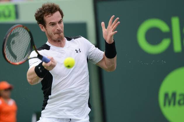 March 28, 2016 - Miami, Florida, United States - ANDY MURRAY in action during his match vs. G. Dimitrov at the Miami Open Tennis 2016 - Miami Open - Day 8 - ZUMAl132
