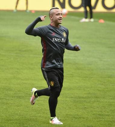 Fußball, Training Nationalteam Belgien in Leiria Nainggolan Radja midfielder of Belgium pictured during the practice session t FOOTBALL : Belgique - Entrainement et conference de presse - Leiria - 28 03 2016 Photonews Panoramic 
