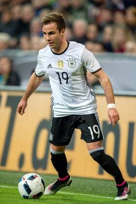 29. Maerz 2016: Muenchen, Allianz Arena: Fussball Testspiel: Deutschland - Italien: Mario Goetze (Deutschland)l.