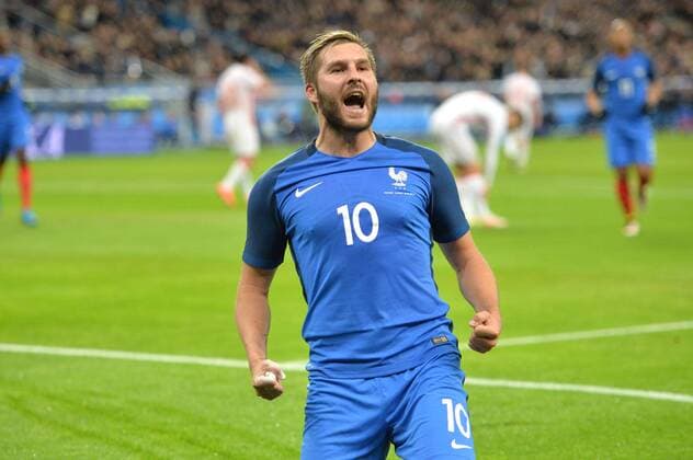 ANDRE PIERRE GIGNAC - Celebration - FOOTBALL : FRA vs RUS - Nationalteam - Länderspiel - 29 03 2016 AnthonyBIBARD FEP Panoramic 