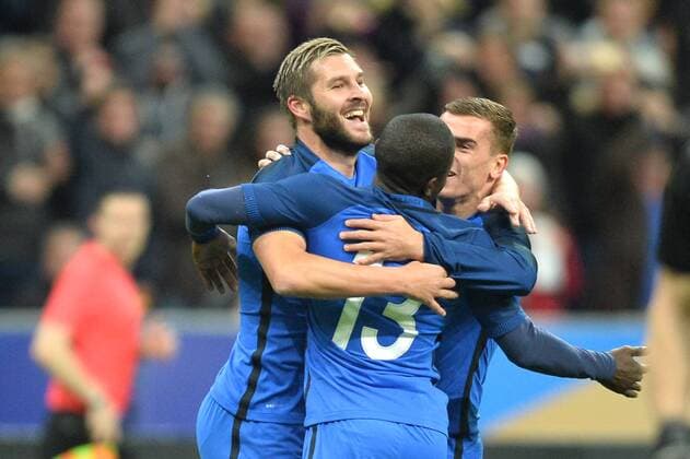 ANDRE PIERRE GIGNAC - Celebration - - Nationalteam Fussball Länderspiel - FRA vs RUS - - 29 03 2016 AnthonyBIBARD FEP Panoramic 
