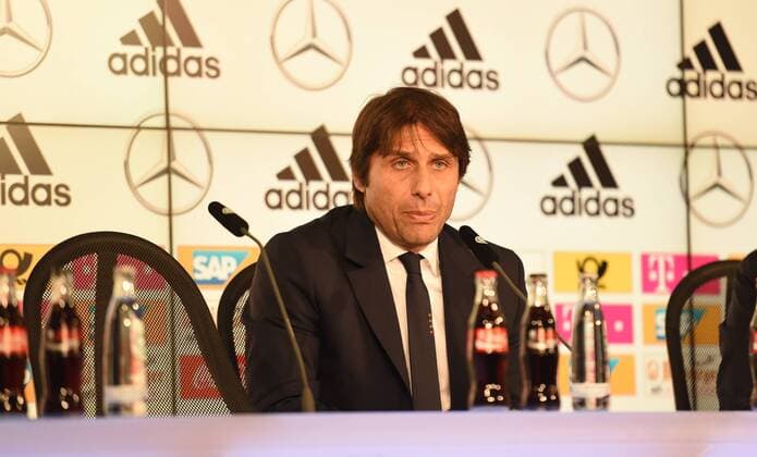Fussball, Herren, Saison 2015 16, Länderspiel in München, Deutschland - Italien, Trainer Antonio Conte (Italien) nach dem Spiel, 29.03.2016,