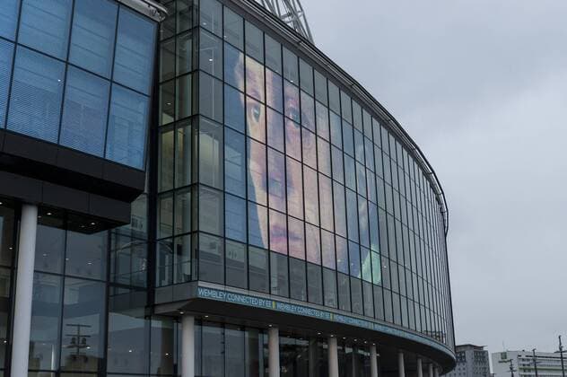Fußball, Länderspiel, England - Niederlande, Gedenken an Johan Cruyff March 29, 2016 - London, UK - London, UK. Ahead of the friendly match between England and the Netherlands, Wembley Stadium pays tribute to the Dutch football legend, Johan Cruyff, who passed away from cancer recently. Johan Cruyff tribute at Wembley Stadium  - ZUMAl94_