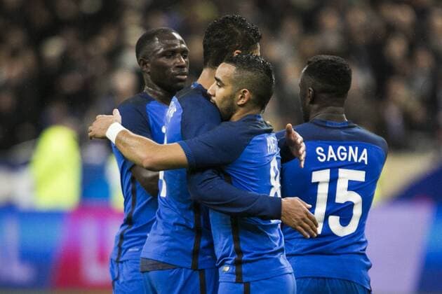 Fußball, Länderspiel, Frankreich - Russland March 29, 2016 - Paris, France - Raphael Varane, Dimitri PAYET during the International Friendly Fussball Länderspiel Nationalteam between France and Russia held at Stade de France stadium in Paris, France, on March 29, 2016. France v Russia - International Friendly  - ZUMAn230