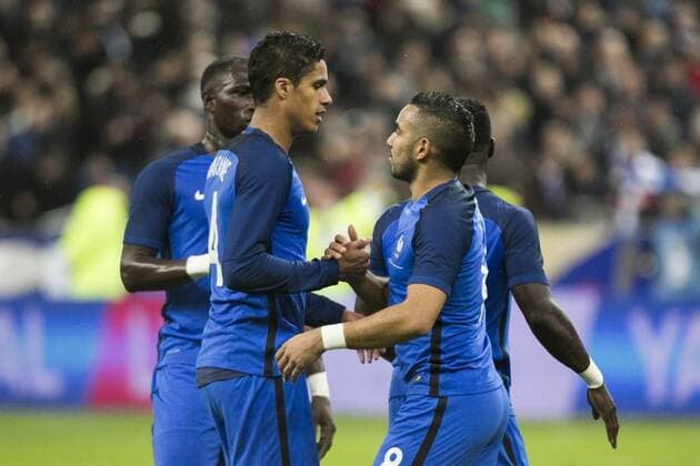 Fußball, Länderspiel, Frankreich - Russland March 29, 2016 - Paris, France - Raphael Varane, Dimitri PAYET during the International Friendly Fussball Länderspiel Nationalteam between France and Russia held at Stade de France stadium in Paris, France, on March 29, 2016. France v Russia - International Friendly  - ZUMAn230