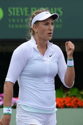 Tennis, WTA-Turnier in Miami March 30, 2016 - Miami, Florida, United States - VICTORIA AZARENKA celebrates winning her match vs. J. Konta at the Miami Open Tennis 2016 - Miami Open - Day 10 - ZUMAl132