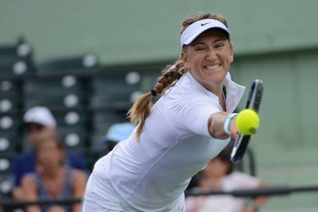 March 30, 2016 - Miami, Florida, United States - VICTORIA AZARENKA in action during her match vs. J. Konta at the Miami Open Tennis 2016 - Miami Open - Day 10 - ZUMAl132