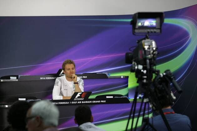 Bahrain Grand Prix, Sakhir 31 March - 03 April 2016 31.03.2016 - press conference PK Pressekonferenz Nico Rosberg (GER) Mercedes AMG F1 W07 Hybrid 