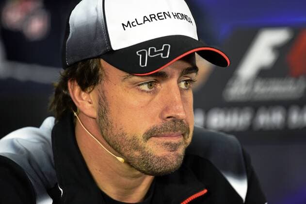 Fernando Alonso en rueda de prensa. Atmosphere before Bahrein F1 GP at Sakhir circuit. In this picture, Fernando Alonso at press conference PK Pressekonferenz xRUBIOx  RV RACING PRESS