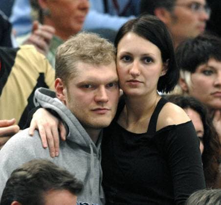Handball WM 2007. Frankreich - Kroatien 30.01.2007. Als Zuschauer:Tw. Johannes Bitter mit Freundin. HM