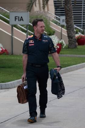 FORMULA 1 - Bahrain GP SAKHIR,BAHRAIN,01.APR.16 - MOTORSPORTS, FORMULA 1 - FIA World Championship WM Weltmeisterschaft Grand Prix of Bahrain, Bahrain International Circuit, free practice. Image shows team principal Christian Horner (Red Bull Racing). GEPAxpictures xFritzxMueller