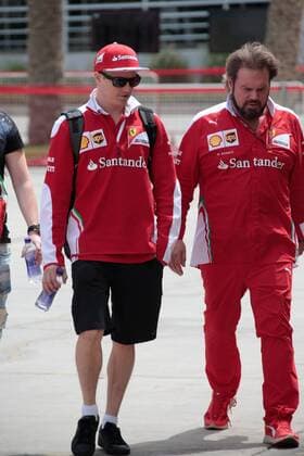 FORMULA 1 - Bahrain GP SAKHIR,BAHRAIN,01.APR.16 - MOTORSPORTS, FORMULA 1 - FIA World Championship WM Weltmeisterschaft Grand Prix of Bahrain, Bahrain International Circuit, free practice. Image shows Kimi Raikkoenen (FIN Ferrari). GEPAxpictures xFritzxMueller