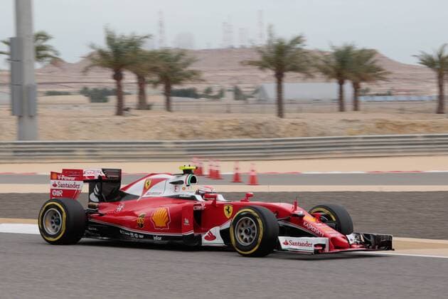 FORMULA 1 - Bahrain GP SAKHIR,BAHRAIN,01.APR.16 - MOTORSPORTS, FORMULA 1 - FIA World Championship WM Weltmeisterschaft Grand Prix of Bahrain, Bahrain International Circuit, free practice. Image shows Kimi Raikkoenen (FIN Ferrari). GEPAxpictures xFritzxMueller