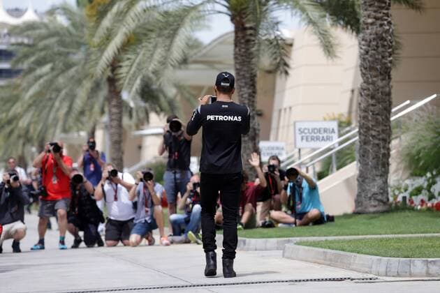 Bahrain Grand Prix, Sakhir 31 March - 03 April 2016 01.04.2016 - Lewis Hamilton (GBR) Mercedes AMG F1 W07 Hybrid 