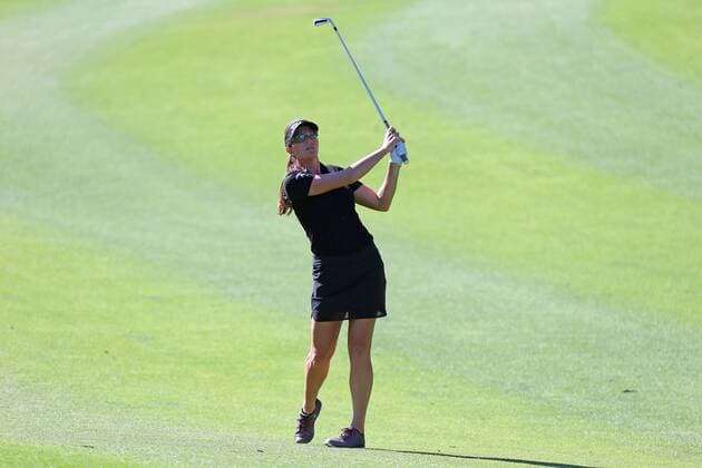 April 01, 2016: Brittany Lang hits a shot during the second round of the 2016 ANA Inspiration at the Mission Hills Country Club in Rancho Mirage, California. LPGA Golf Damen 2016: ANA Inspiration APR 01 - ZUMAcb8_