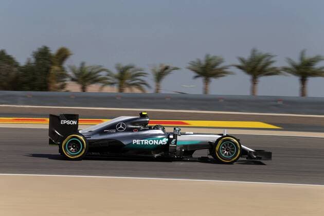 Formel 1, GP Bahrain Bahrain Grand Prix, Sakhir 31 March - 03 April 2016 02.04.2016 - Free Practice 3, Nico Rosberg (GER) Mercedes AMG F1 W07 Hybrid 