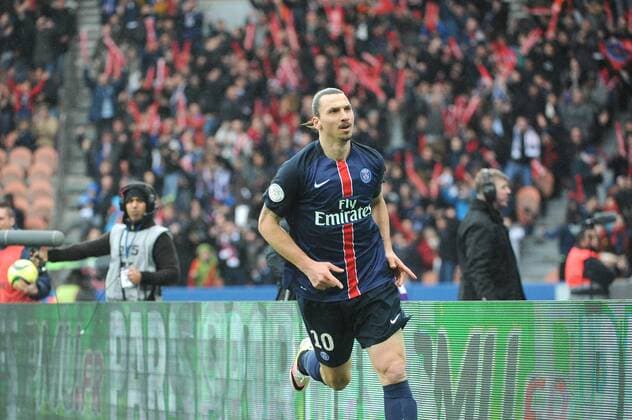 ZLATAN IBRAHIMOVIC (psg) - JOIE FOOTBALL : Paris SG vs Nice - Ligue 1 - 02 04 2016 FEP Panoramic 