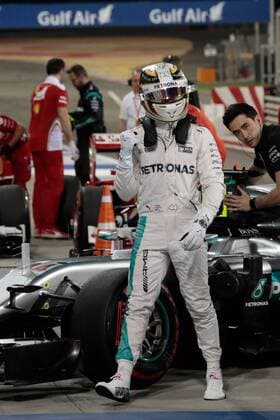 FORMULA 1 - Bahrain GP SAKHIR,BAHRAIN,02.APR.16 - MOTORSPORTS, FORMULA 1 - FIA World Championship WM Weltmeisterschaft Grand Prix of Bahrain, Bahrain International Circuit, practice and qualifying. Image shows Lewis Hamilton (GBR Mercedes GP). GEPAxpictures xFritzxMueller