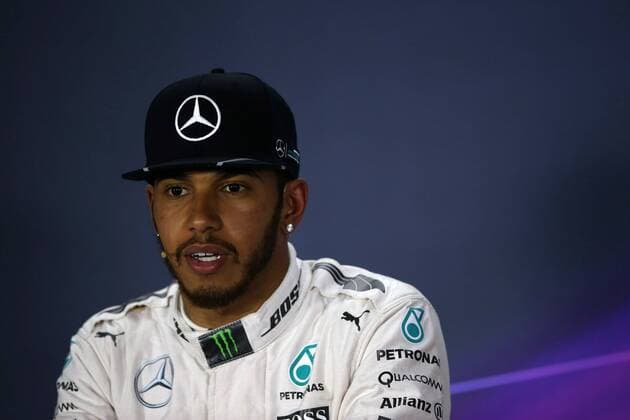Bahrain Grand Prix, Sakhir 31 March - 03 April 2016 02.04.2016 - Qualifying, press conference PK Pressekonferenz Lewis Hamilton (GBR) Mercedes AMG F1 W07 Hybrid 