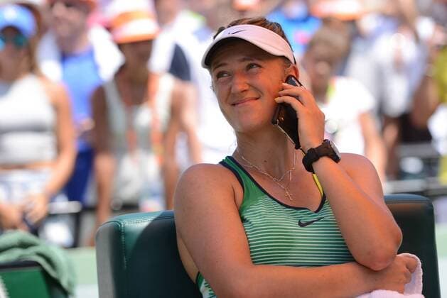 April 2, 2016 - Miami, Florida, United States - VICTORIA AZARENKA after winning the Miami Open Tennis 2016 - Miami Open - Day 13 - ZUMAl132
