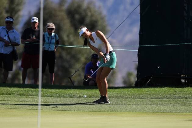 April 02, 2016: Michelle Wie hits a shot during the third round of the 2016 ANA Inspiration at the Mission Hills Country Club in Rancho Mirage, California. LPGA Golf Damen 2016: ANA Inspiration Championship APR 02 - ZUMAcb8_