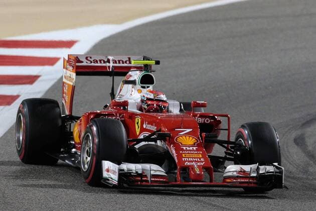 FORMULA 1 - Bahrain GP SAKHIR,BAHRAIN,03.APR.16 - MOTORSPORTS, FORMULA 1 - FIA World Championship WM Weltmeisterschaft Grand Prix of Bahrain, Bahrain International Circuit, award ceremony. Image shows Kimi Raikkoenen (FIN Ferrari). GEPAxpictures xFritzxMueller