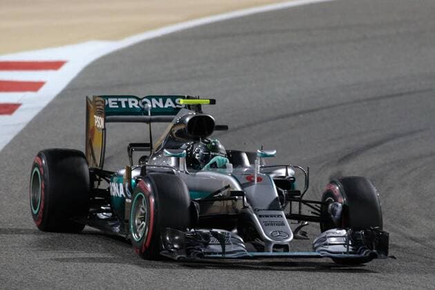 FORMULA 1 - Bahrain GP SAKHIR,BAHRAIN,03.APR.16 - MOTORSPORTS, FORMULA 1 - FIA World Championship WM Weltmeisterschaft Grand Prix of Bahrain, Bahrain International Circuit, award ceremony. Image shows Nico Rosberg (GER Mercedes GP). GEPAxpictures xFritzxMueller